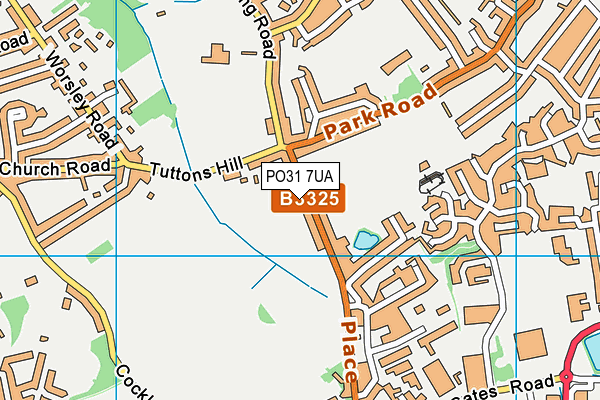 PO31 7UA map - OS VectorMap District (Ordnance Survey) PO31 7UA map - OS VectorMap District (Ordnance Survey)