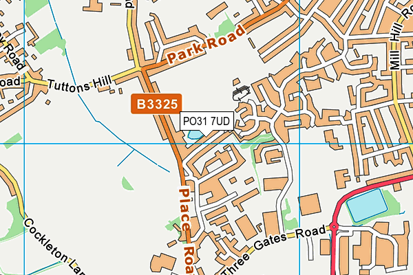 PO31 7UD map - OS VectorMap District (Ordnance Survey) PO31 7UD map - OS VectorMap District (Ordnance Survey)