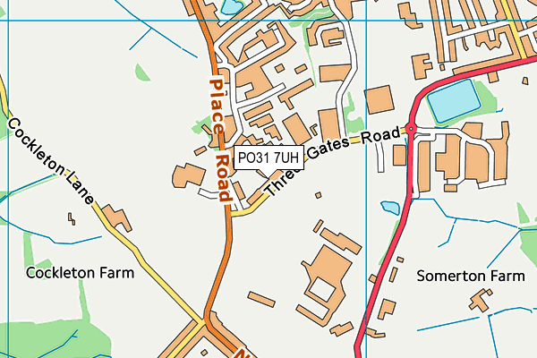 PO31 7UH map - OS VectorMap District (Ordnance Survey) PO31 7UH map - OS VectorMap District (Ordnance Survey)