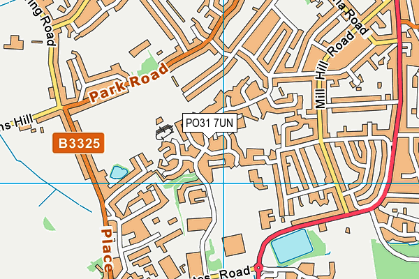 PO31 7UN map - OS VectorMap District (Ordnance Survey) PO31 7UN map - OS VectorMap District (Ordnance Survey)