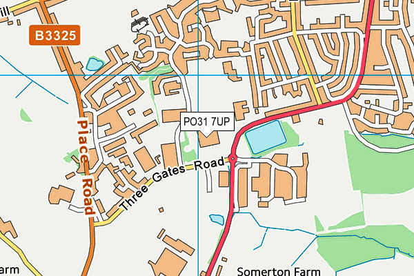 PO31 7UP map - OS VectorMap District (Ordnance Survey) PO31 7UP map - OS VectorMap District (Ordnance Survey)