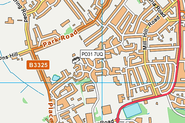 PO31 7UQ map - OS VectorMap District (Ordnance Survey) PO31 7UQ map - OS VectorMap District (Ordnance Survey)