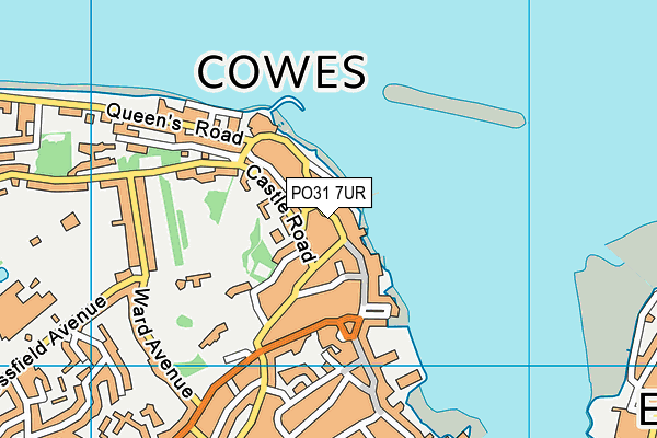PO31 7UR map - OS VectorMap District (Ordnance Survey) PO31 7UR map - OS VectorMap District (Ordnance Survey)