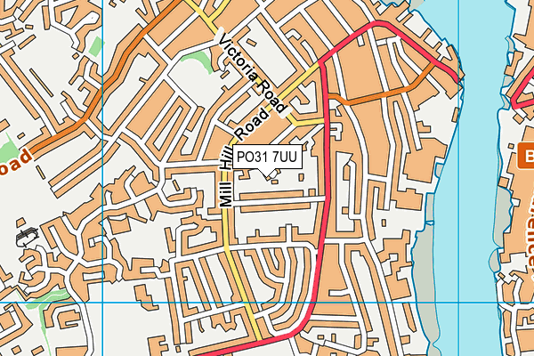 PO31 7UU map - OS VectorMap District (Ordnance Survey) PO31 7UU map - OS VectorMap District (Ordnance Survey)
