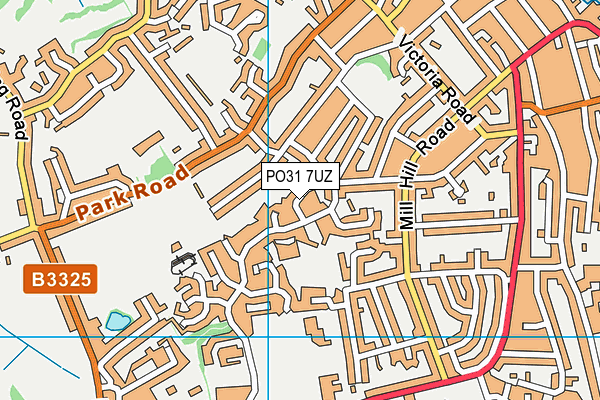 PO31 7UZ map - OS VectorMap District (Ordnance Survey) PO31 7UZ map - OS VectorMap District (Ordnance Survey)