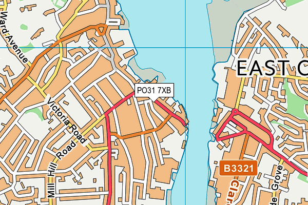 PO31 7XB map - OS VectorMap District (Ordnance Survey) PO31 7XB map - OS VectorMap District (Ordnance Survey)