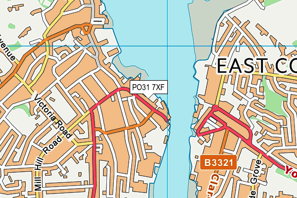 PO31 7XF map - OS VectorMap District (Ordnance Survey) PO31 7XF map - OS VectorMap District (Ordnance Survey)