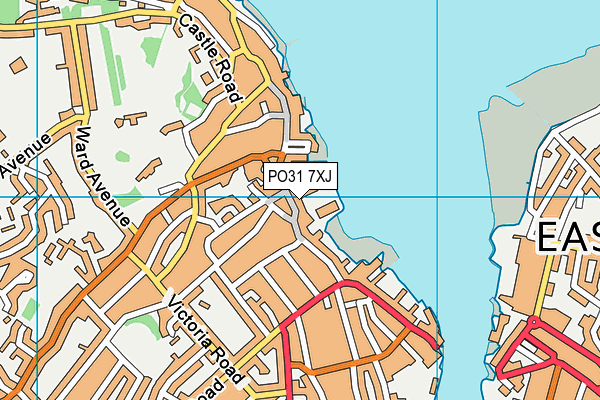 PO31 7XJ map - OS VectorMap District (Ordnance Survey) PO31 7XJ map - OS VectorMap District (Ordnance Survey)