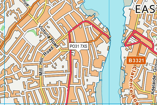 PO31 7XS map - OS VectorMap District (Ordnance Survey) PO31 7XS map - OS VectorMap District (Ordnance Survey)