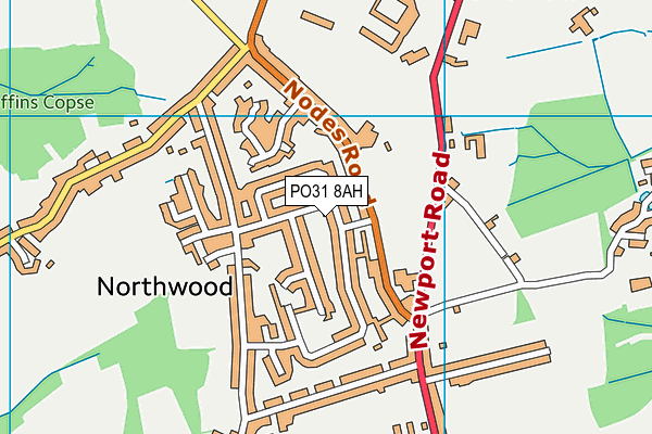 PO31 8AH map - OS VectorMap District (Ordnance Survey) PO31 8AH map - OS VectorMap District (Ordnance Survey)