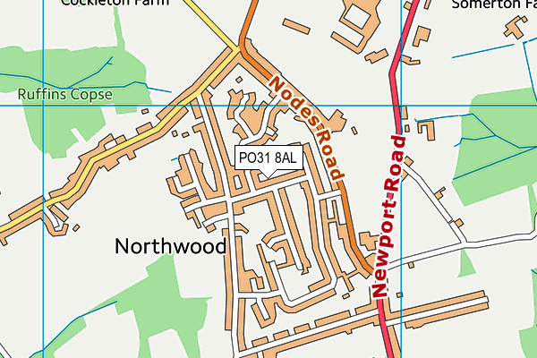 PO31 8AL map - OS VectorMap District (Ordnance Survey) PO31 8AL map - OS VectorMap District (Ordnance Survey)