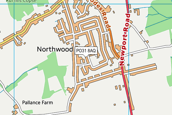 PO31 8AQ map - OS VectorMap District (Ordnance Survey)