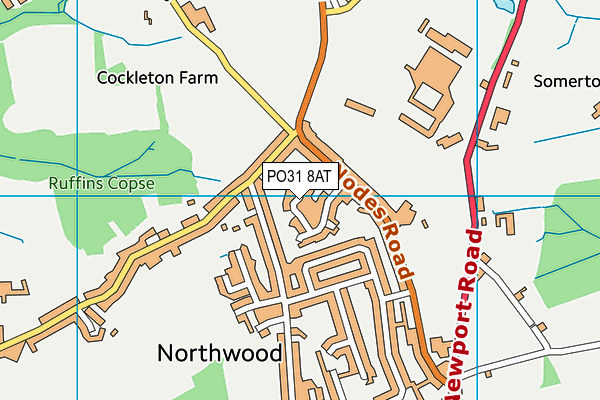 PO31 8AT map - OS VectorMap District (Ordnance Survey) PO31 8AT map - OS VectorMap District (Ordnance Survey)