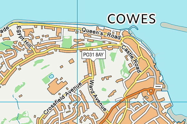 PO31 8AY map - OS VectorMap District (Ordnance Survey)