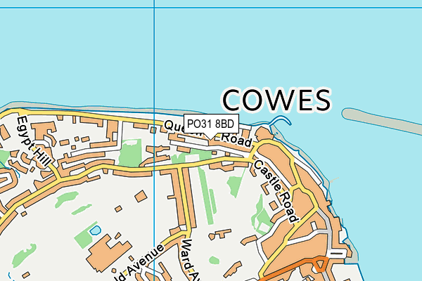 PO31 8BD map - OS VectorMap District (Ordnance Survey) PO31 8BD map - OS VectorMap District (Ordnance Survey)