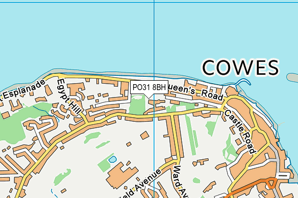 PO31 8BH map - OS VectorMap District (Ordnance Survey) PO31 8BH map - OS VectorMap District (Ordnance Survey)