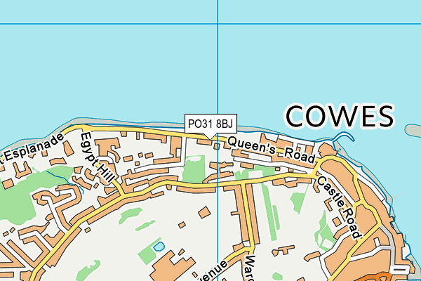 PO31 8BJ map - OS VectorMap District (Ordnance Survey)