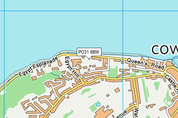 PO31 8BW map - OS VectorMap District (Ordnance Survey) PO31 8BW map - OS VectorMap District (Ordnance Survey)