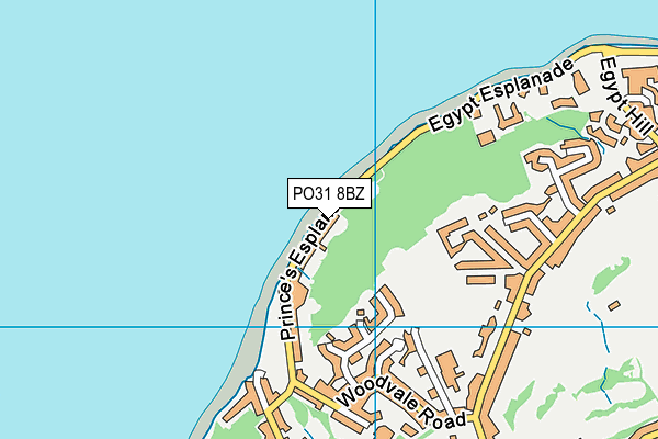 PO31 8BZ map - OS VectorMap District (Ordnance Survey) PO31 8BZ map - OS VectorMap District (Ordnance Survey)