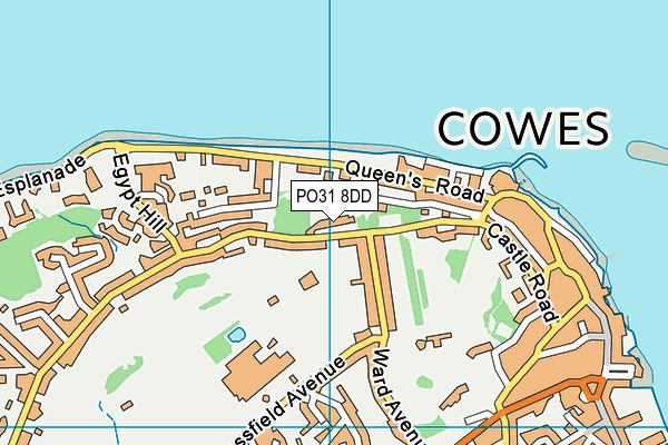 PO31 8DD map - OS VectorMap District (Ordnance Survey)