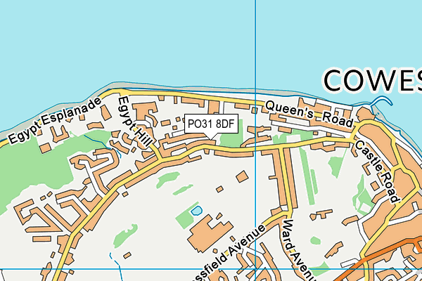 PO31 8DF map - OS VectorMap District (Ordnance Survey) PO31 8DF map - OS VectorMap District (Ordnance Survey)