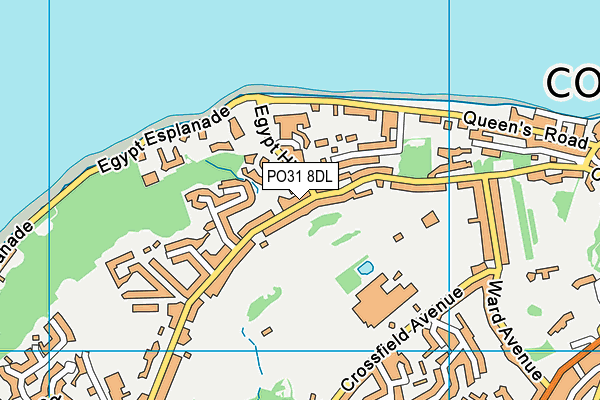 PO31 8DL map - OS VectorMap District (Ordnance Survey) PO31 8DL map - OS VectorMap District (Ordnance Survey)