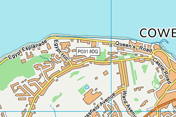 PO31 8DQ map - OS VectorMap District (Ordnance Survey) PO31 8DQ map - OS VectorMap District (Ordnance Survey)