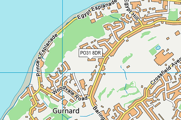 PO31 8DR map - OS VectorMap District (Ordnance Survey) PO31 8DR map - OS VectorMap District (Ordnance Survey)