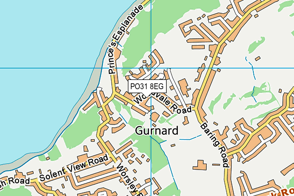 PO31 8EG map - OS VectorMap District (Ordnance Survey) PO31 8EG map - OS VectorMap District (Ordnance Survey)