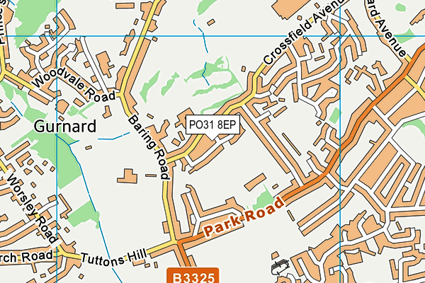 PO31 8EP map - OS VectorMap District (Ordnance Survey) PO31 8EP map - OS VectorMap District (Ordnance Survey)