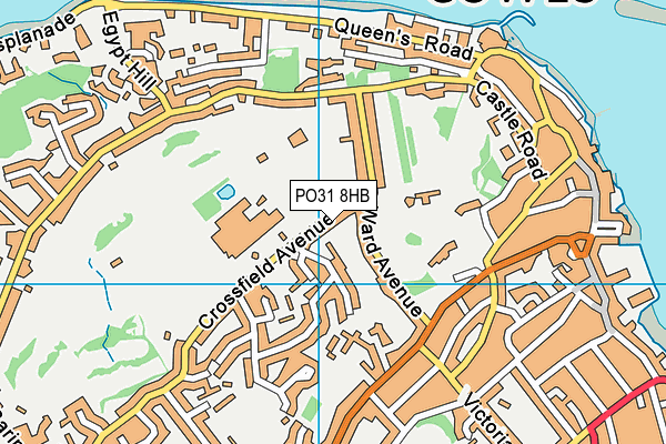 PO31 8HB map - OS VectorMap District (Ordnance Survey) PO31 8HB map - OS VectorMap District (Ordnance Survey)
