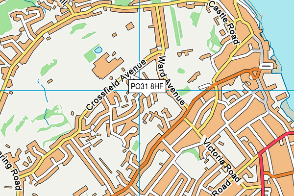 PO31 8HF map - OS VectorMap District (Ordnance Survey) PO31 8HF map - OS VectorMap District (Ordnance Survey)
