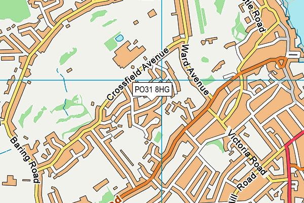 PO31 8HG map - OS VectorMap District (Ordnance Survey) PO31 8HG map - OS VectorMap District (Ordnance Survey)