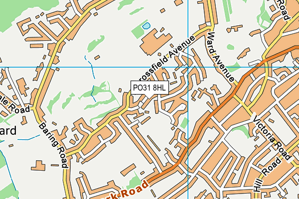 PO31 8HL map - OS VectorMap District (Ordnance Survey) PO31 8HL map - OS VectorMap District (Ordnance Survey)