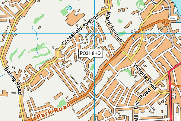 PO31 8HQ map - OS VectorMap District (Ordnance Survey) PO31 8HQ map - OS VectorMap District (Ordnance Survey)