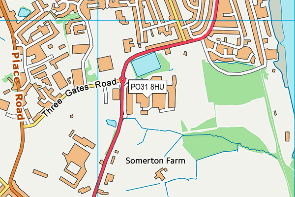 PO31 8HU map - OS VectorMap District (Ordnance Survey) PO31 8HU map - OS VectorMap District (Ordnance Survey)