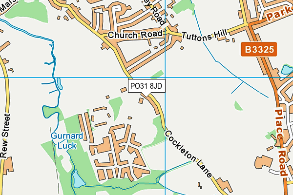 PO31 8JD map - OS VectorMap District (Ordnance Survey) PO31 8JD map - OS VectorMap District (Ordnance Survey)