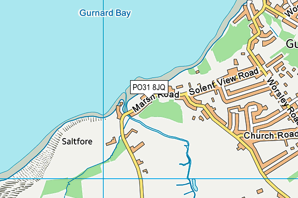 PO31 8JQ map - OS VectorMap District (Ordnance Survey)