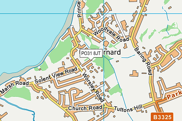 PO31 8JT map - OS VectorMap District (Ordnance Survey) PO31 8JT map - OS VectorMap District (Ordnance Survey)