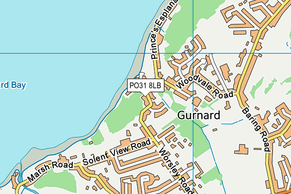 PO31 8LB map - OS VectorMap District (Ordnance Survey) PO31 8LB map - OS VectorMap District (Ordnance Survey)