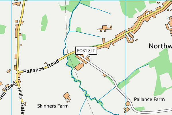 PO31 8LT map - OS VectorMap District (Ordnance Survey) PO31 8LT map - OS VectorMap District (Ordnance Survey)