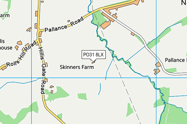 PO31 8LX map - OS VectorMap District (Ordnance Survey) PO31 8LX map - OS VectorMap District (Ordnance Survey)