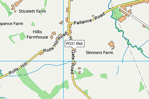 PO31 8NA map - OS VectorMap District (Ordnance Survey) PO31 8NA map - OS VectorMap District (Ordnance Survey)