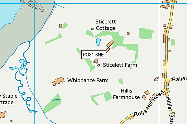 PO31 8NE map - OS VectorMap District (Ordnance Survey) PO31 8NE map - OS VectorMap District (Ordnance Survey)