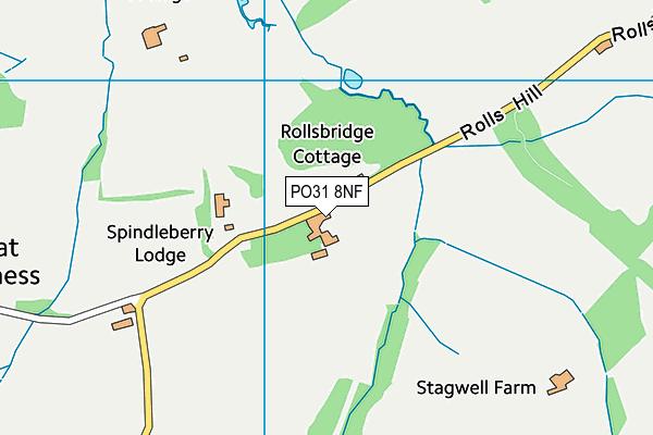 PO31 8NF map - OS VectorMap District (Ordnance Survey) PO31 8NF map - OS VectorMap District (Ordnance Survey)
