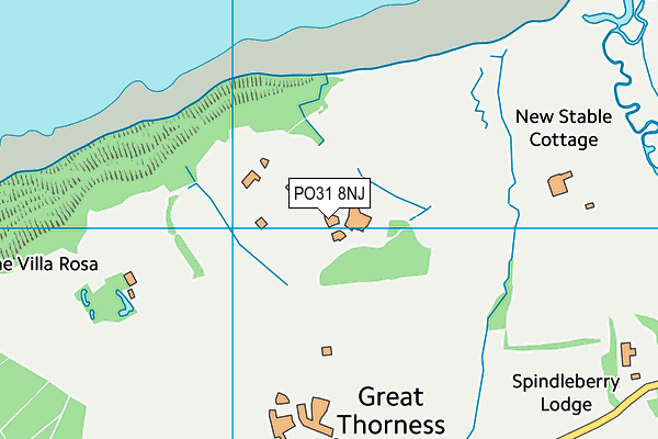 PO31 8NJ map - OS VectorMap District (Ordnance Survey) PO31 8NJ map - OS VectorMap District (Ordnance Survey)