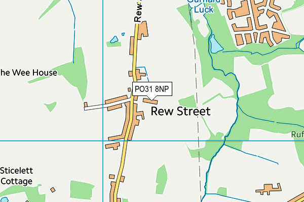 PO31 8NP map - OS VectorMap District (Ordnance Survey)