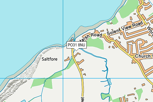 PO31 8NU map - OS VectorMap District (Ordnance Survey) PO31 8NU map - OS VectorMap District (Ordnance Survey)