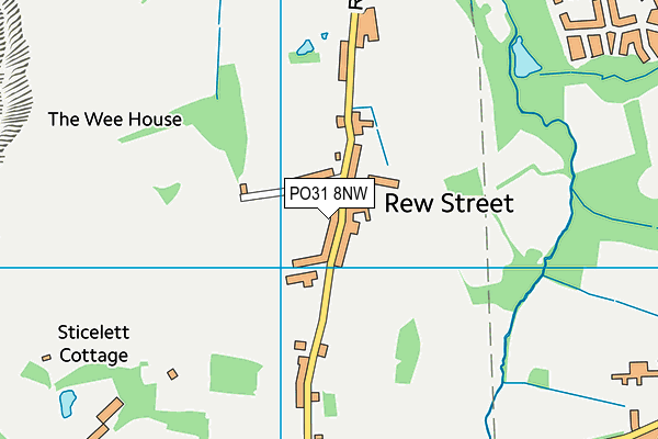PO31 8NW map - OS VectorMap District (Ordnance Survey) PO31 8NW map - OS VectorMap District (Ordnance Survey)
