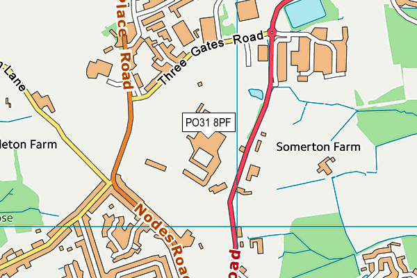 PO31 8PF map - OS VectorMap District (Ordnance Survey) PO31 8PF map - OS VectorMap District (Ordnance Survey)